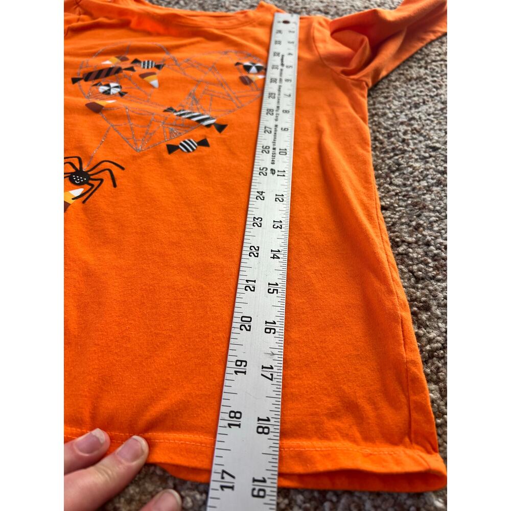 Girls Halloween Shirts, Long Sleeve Tee, Size 8/Medium, Cotton Skeleton - Picture 5 of 7